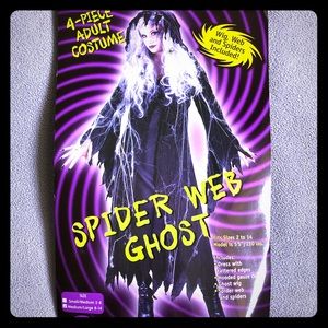Spider Web Ghost Costume for Adults